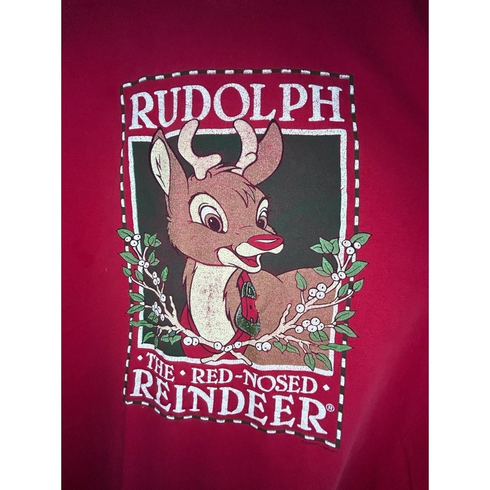 Vintage 90's Rudolph The Red‎ Nose Reindeer Movie Single Stitch T-Shirt Mens XL